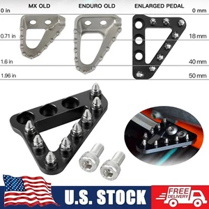 Punta de placa de paso de pedal de freno ancho CNC para Beta RR 250/300/390/430/450/480 2013-2020 - Imagen 1 de 10