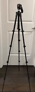 Manfrotto Compact MKC3-H01M Camera Tripod Adjustable For Photography & Lighting - Picture 1 of 6