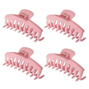 4 Pack Big Hair Claw Clips Nonslip Large Claw Clip for Women and 4PackPink - Picture 1 of 6