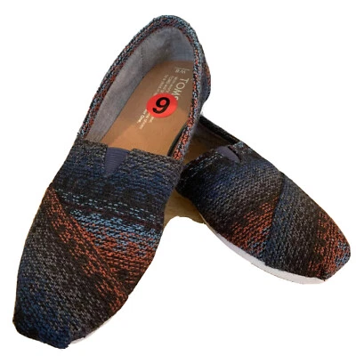 TOMS ALPARGATA MUJER ZAPATOS RAYAS TEJIDO LANA CLÁSICO Talla 6 YELLOWSTONE NUEVO Foto 1 de 4