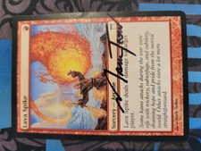1x Lava Spike - Artist Signed NM, English MTG Champions of Kamigawa