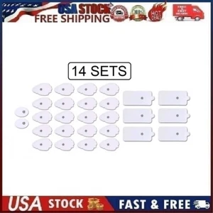 TENS Unit Electrode Pads Bundle. Reusable Self-Adhesive Massage Pads 14 Sets - Picture 1 of 10