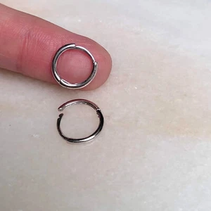 Platin Klappcreolen Ohrringe Mini 1 Paar Pt950 - Bild 1 von 3