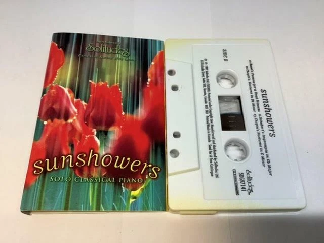 DAN GIBSON’S SOLITUDES Cassette Tape SUNSHOWERS SOLO CLASSICAL PIANO 5DG97141 - Image 1 of 4