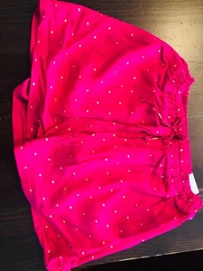 Girls NWT Sonoma Pink Scooter with Gold Sparkly Hearts Size 7 - Picture 1 of 3