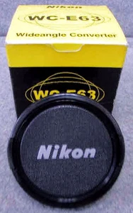 Vintage and Experienced Nikon WC-E63 Wide Angle converter with Box-Used&Untested - Picture 1 of 3