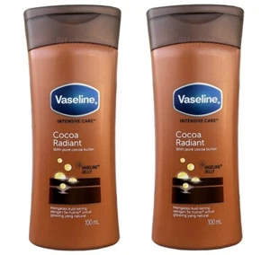 VASELINE Jelly Intensive Care COCOA RADIANT Cream Lotion Moisturizer 100ml 2-Pk - Picture 1 of 2