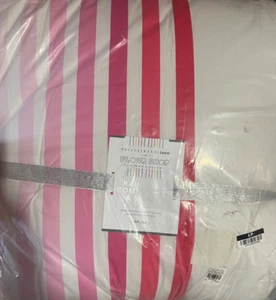 Pottery Barn Teen Flour Shop Pink Rainbow Full/Queen Quilt 2 Standard Shams NEW - Picture 1 of 2