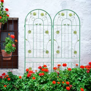 4-Pack Rustproof Metal Garden Trellis for Climbing Plants,Outdoor Flower Support - Picture 1 of 6