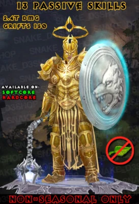 Diablo 3 - Santificado + ETH + SS Infundido - Égide de Valor - 2.4T DMG - Imagem 1 de 4