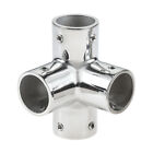 25.8mm/1" 90 Degree Boat Hand Rail Fittings 4 Way 316 Marine Stainless Steel
