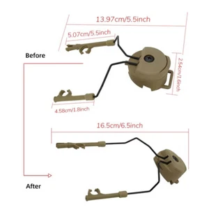 Taktische Headset-Halterung Fast Ops Core Helm ARC Rail Adapter für Comta II - Zdjęcie 1 z 12