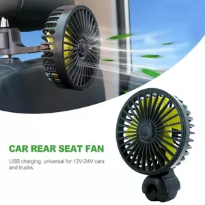 Car Rear Seat Portable Car Rear Seat Fan With 3 Adjustable Wind Speeds Cooling - Picture 1 of 12