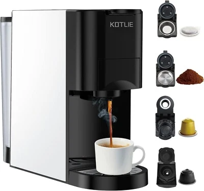 Espresso 4in1 Coffee Machine for Nespresso Original/Dolce Gusto/Ground Capsule a - Image 1 of 4