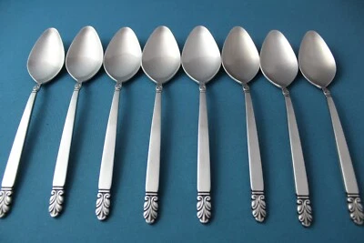 Cucharas sopera ovaladas de 8 lugares International NORSE Deluxe de acero inoxidable 7 1/4" Foto 1 de 4