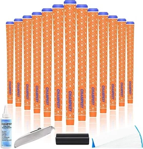 CHAMPKEY X Rubber Golf Grips Set of 13 Grips w/ Repair Kits Standard/Midsize - Picture 1 of 7