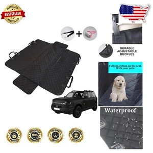 Quilted Waterproof Dog Back Seat Cover with Belt Chain for Bronco Sport/Bronco - Picture 1 of 7
