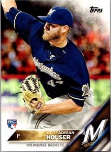 2016 Topps Adrian Houser RC Milwaukee Brewers #553 - Picture 1 of 2