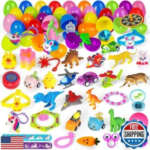 SpringFlower 100PCS Prefilled Easter Eggs with Toys for Easter Basket Essenti - Picture 1 of 5