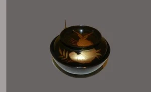 Japanese Antique Lacquer Bowl Rice Soup Lobster Motif High Quality Bowl - Picture 1 of 2