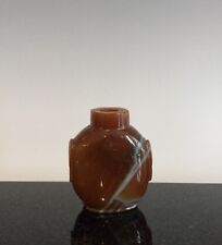 Chinese Carnelian Red Agate Snuff Bottle