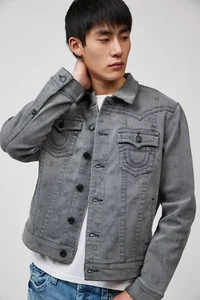 NEW True Religion Jimmy Allover Print Denim Jacket S NWT - Bild 1 von 6