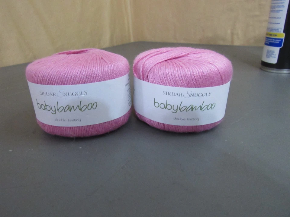 Sirdar Snuggly Baby Bamboo DK yarn  50g/104yd ea, lot of 2 - Image 1 of 4