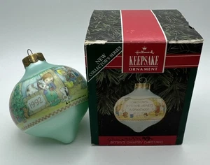 1992 Hallmark Betsey’s Country Weihnachten #1 Glasbirne Andenken Feiertag Ornament - Bild 1 von 5