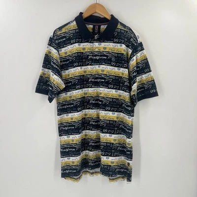 Camisa Polo Phat Farm Para Hombre L Grande De Colección Y2K Hip Hop Gráfico AOP 100% Algodón Foto 1 de 4