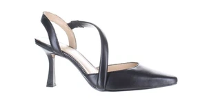 Vince Camuto Womens Kentrena Black Slingbacks Size 8 (7801810) - Picture 1 of 4