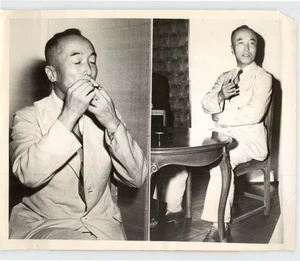 GIAPPONE Principe Naruhiko Higashikuni Intervista POST GUERRA MONDIALE TOKYO 1945 Foto Stampa - Foto 1 di 2