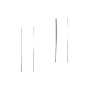 Pack de 2 palillos de titanio reutilizables de viaje para niños de acero inoxidable - Imagen 1 de 12