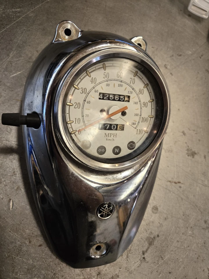 Medidor de cluster 2008 Yamaha V Star 650 Instrament - Imagem 1 de 4