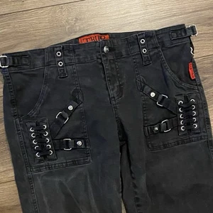 Vtg Tripp NYC Daang Goodman Pants Sz 9 Chains Studs Gothic Punk Dark Romantic - Picture 1 of 12