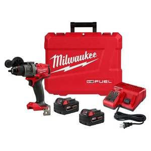 Milwaukee 2904-22 M18 FUEL 18V 1/2" Cordless Li-Ion Hammer Drill/Driver Kit - Picture 1 of 12