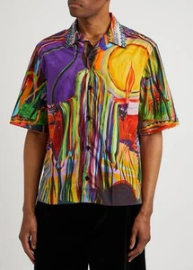 Givenchy x Josh Smith Grim Reaper Printed Cotton Shirt Size Medium RRP £750 - Picture 1 of 7