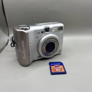 Canon Digitalkamera PowerShot A510 3.2MP Point and Shoot silber - funktionstüchtig - Bild 1 von 13