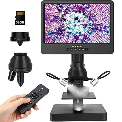 Andonstar AD249S-P 10.1 Inch HDMI Digital Microscope 4000 Lens 2160P UHD