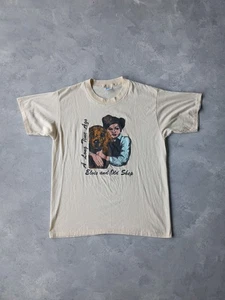 Vintage 70s Elvis Presley Single-Stitch Thin Graphic T-Shirt The King Rock Large - Picture 1 of 7