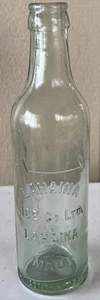 Hawaii Lahaina Ice Co. Maui Hawaiian Bimal Soda Bottle 1915 Small Letter Variant - Picture 1 of 12