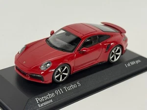 1/43 Minichamps Porsche 911 Turbo S from 2020 in Red 410 069475 BK109 - Picture 1 of 7