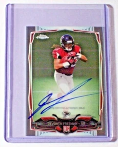 2014 Topps cromo mini autógrafo de novato Devonta Freeman Falcons estado de Florida radiocontrol - Imagen 1 de 1
