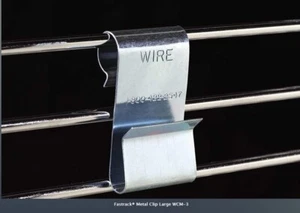 FFR Merchandising Zinc Plated Steel Power Wing Wire Support Clip open box of 37 - Picture 1 of 1