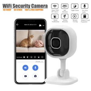 Wireless Wifi Security Camera System Home Night Vision HD1080P Two Way Audio Cam - Picture 1 of 13