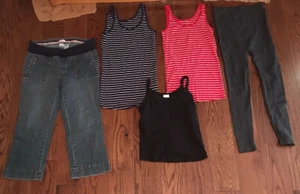 Motherhood Womens Maternity Jeans Tank Tops Cami Leggings Size Small Lot Of 5 - Picture 1 of 10