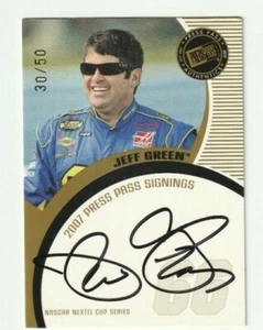 2007 Press Pass Gold Jeff Green NASCAR Autograph Auto Card /50 - Picture 1 of 1