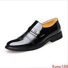 Men's Pointed Toe Blcok Heel Dress Formal Slip On Loafers Casual Shoes