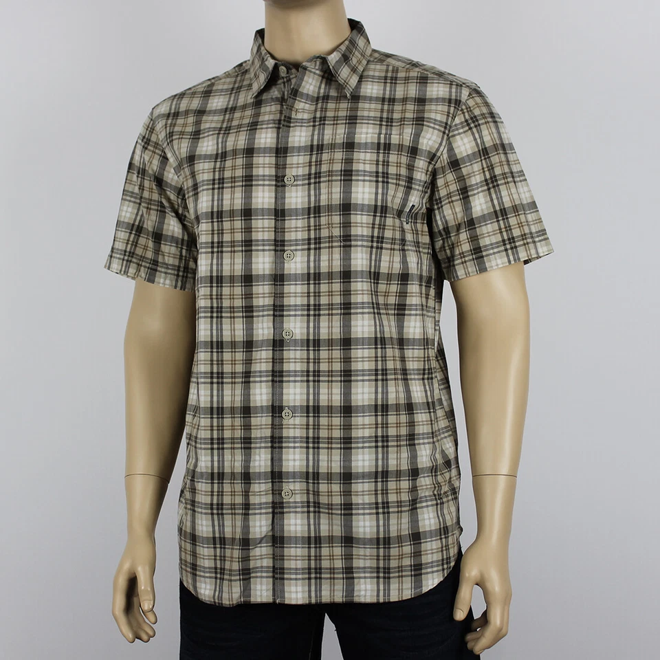 Nueva Camisa Para Hombres Columbia "Eaglecreek" Clásica Botón Delantero Manga Corta A Cuadros Foto 1 de 1
