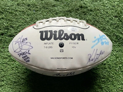 Multi Signed Dallas Cowboys Signed Football NFL Logo WILSON JSA COA RARE — 第 1/4 张图片