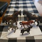 Lot Of 5 Metal Miniature Horses